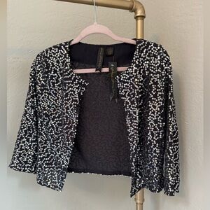 Petticoat Alley light sheer cardigan with sequins